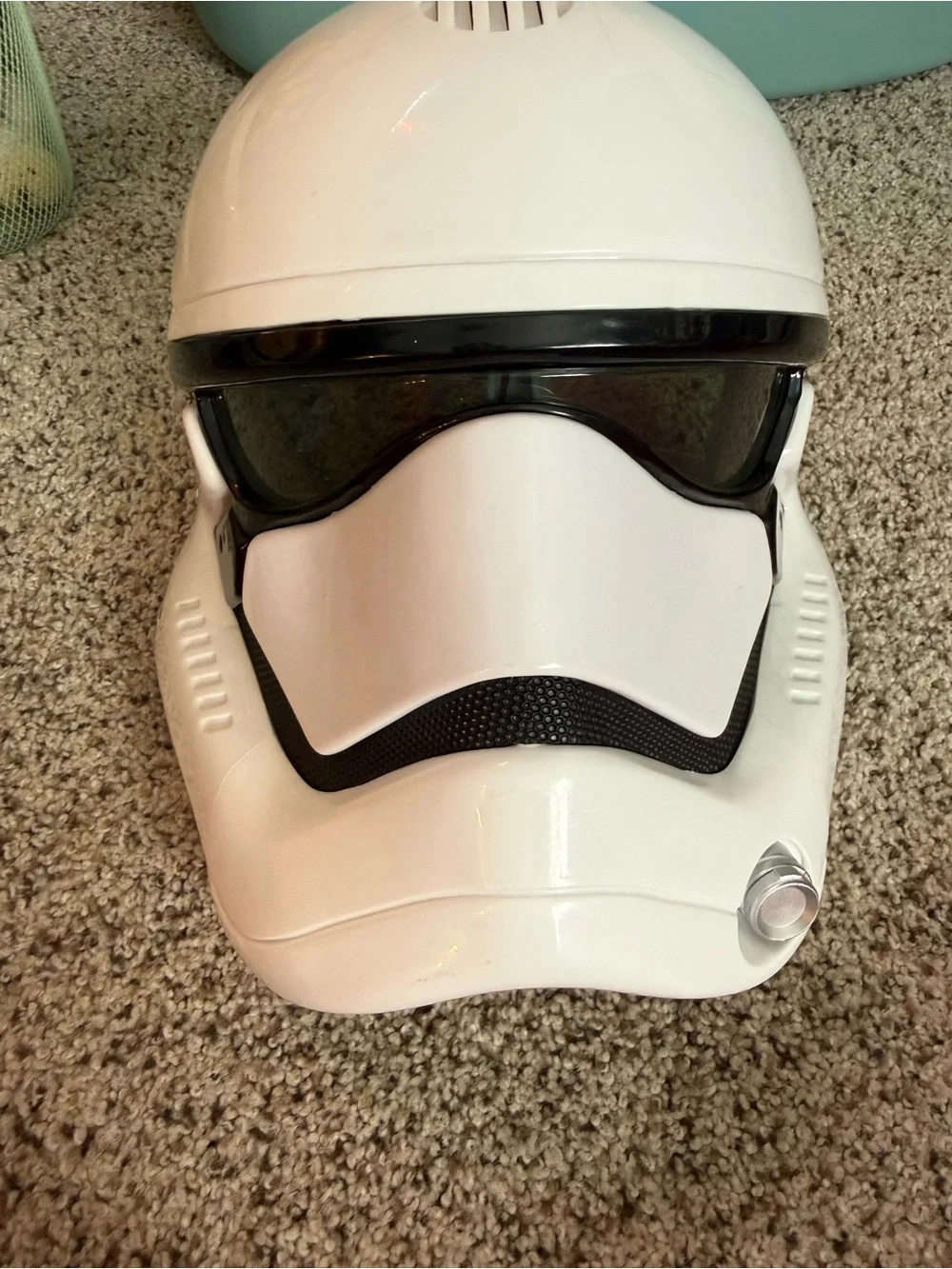 Star Wars White Stormtrooper VR Helmet Cover with Black Visor Accent